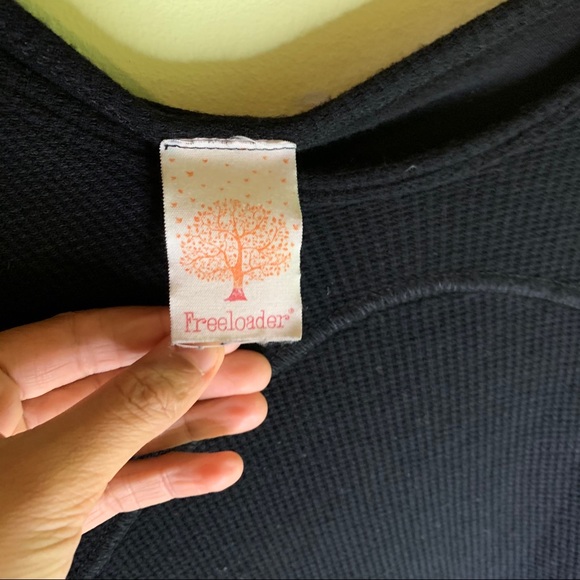 Black wide neck top - Picture 5 of 7